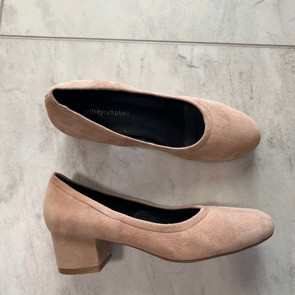 NEW Jeffrey Campbell Bitsie Block Heel Shoes - Picture 2 of 5